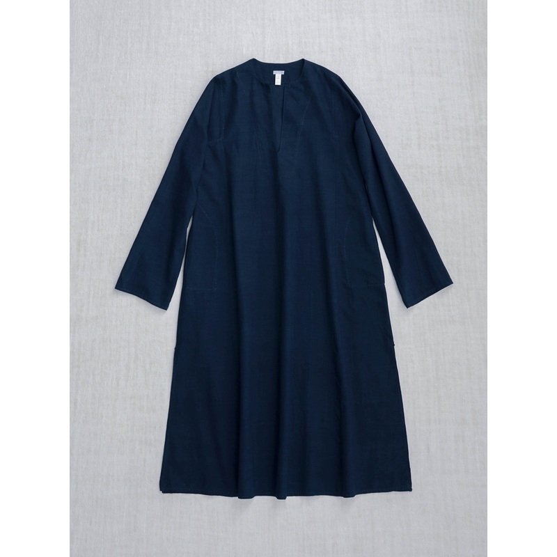 Aleppo Tunic with Hand-Stitching in Indigo