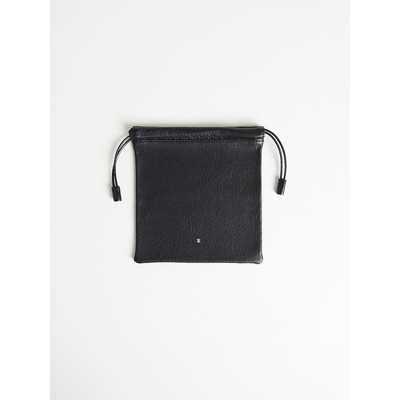 Drawstring Pouch S in Black