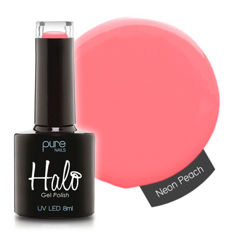 Halo Gel Polish 8ml Neon Peach