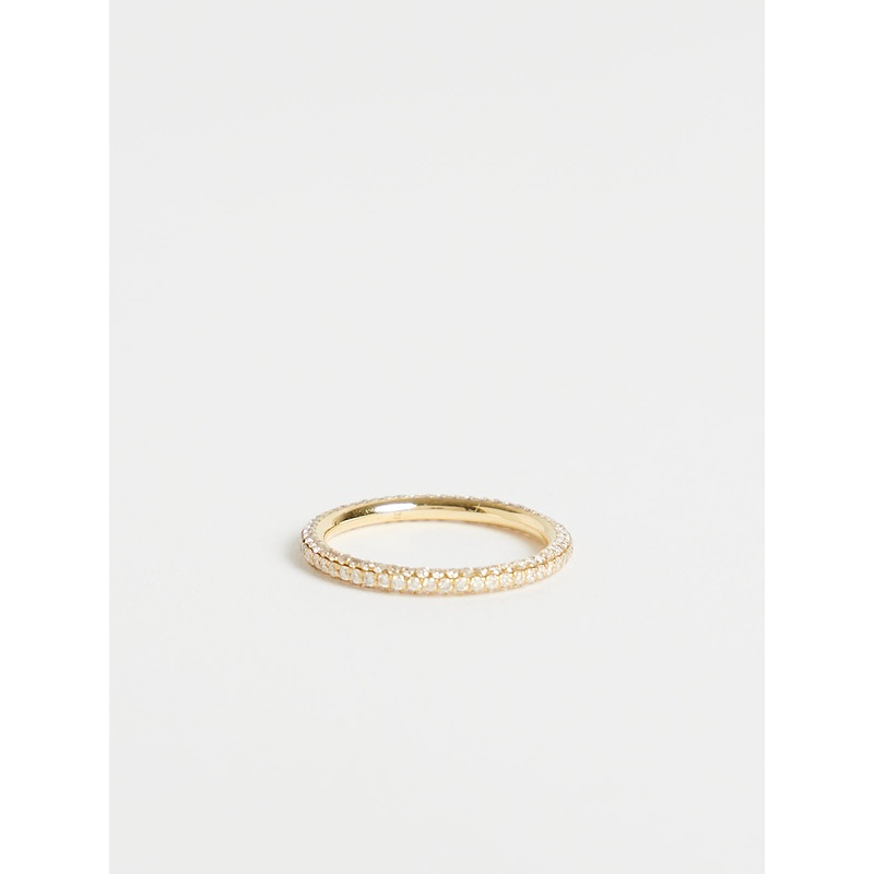 Bull Bond Ring in 18k Yellow Gold with 0.7ct White Diamonds