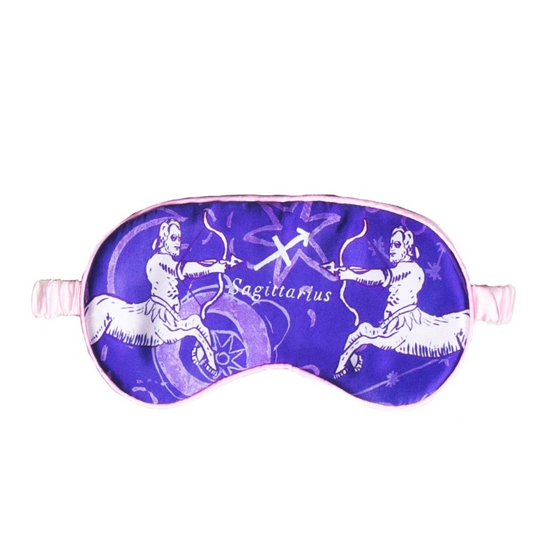 Jessica Russell Flint Sagittarius  Silk Eye Mask