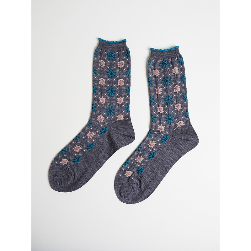 Kaleidoscope Socks in Mix Grey