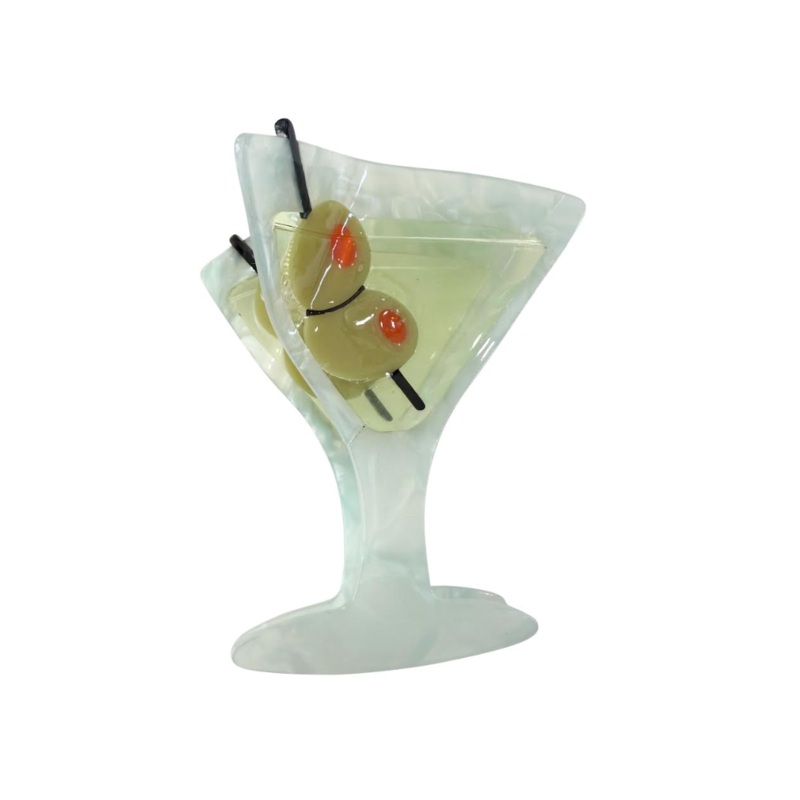 Martini Hair Clip