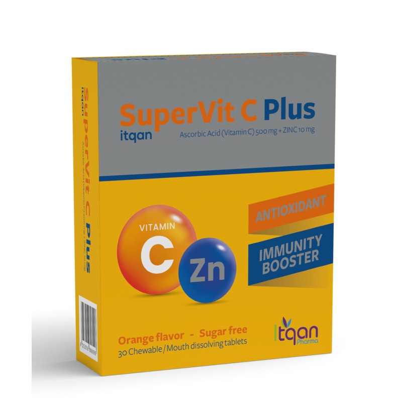 Itqan Super Vit C Plus 500mg 100 Chew Tab