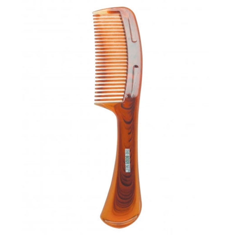 Optimal Plastic Hair Brush Comb Brown Big