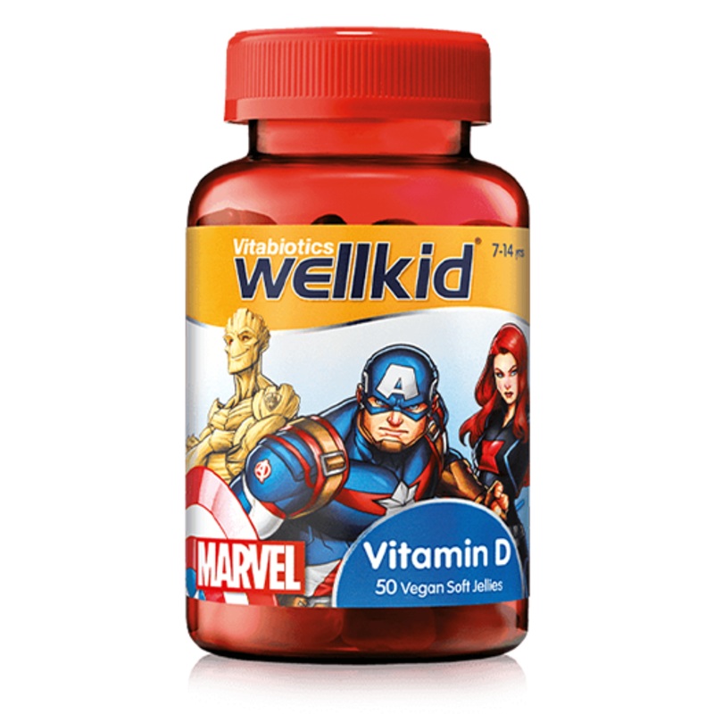 Vitabiotics – Wellkid Marvel Vitamin D 50 Vegan Soft Jellies