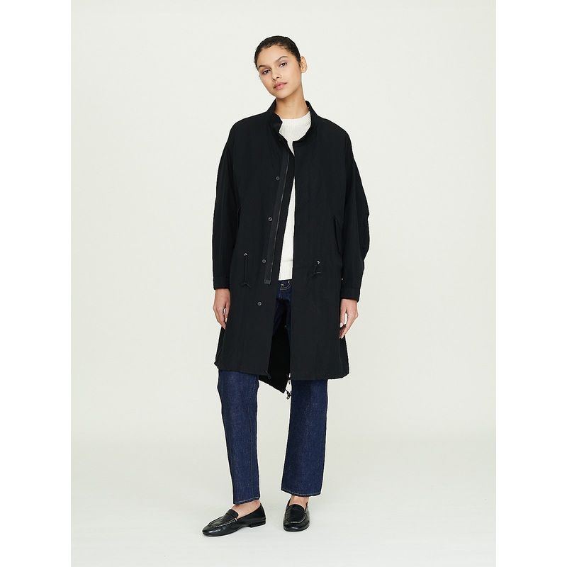 Fishtail Coat in Black