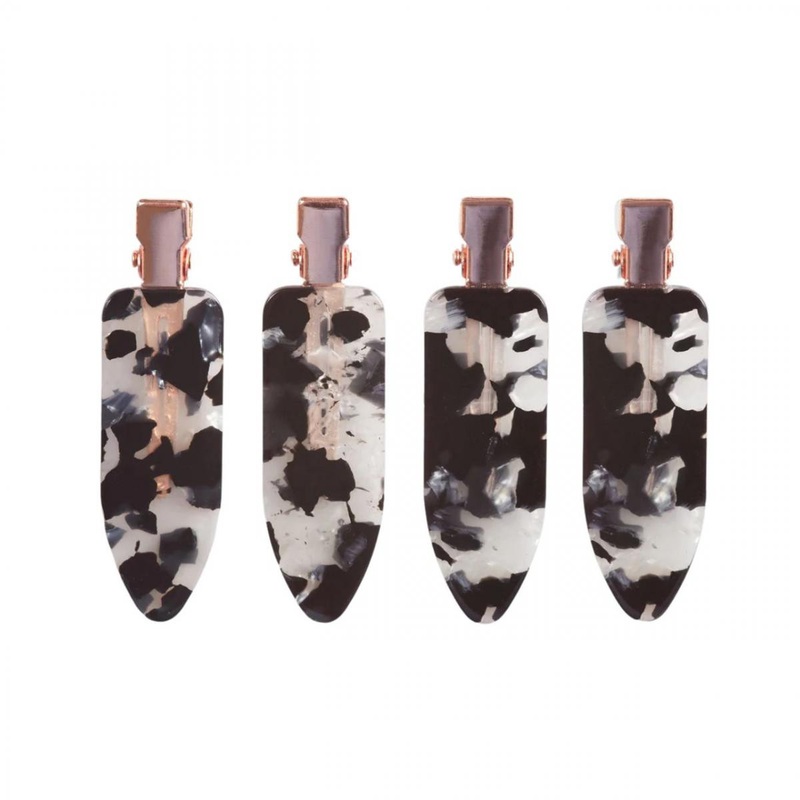 Kitsch — Creaseless Clips – Black Terrazzo