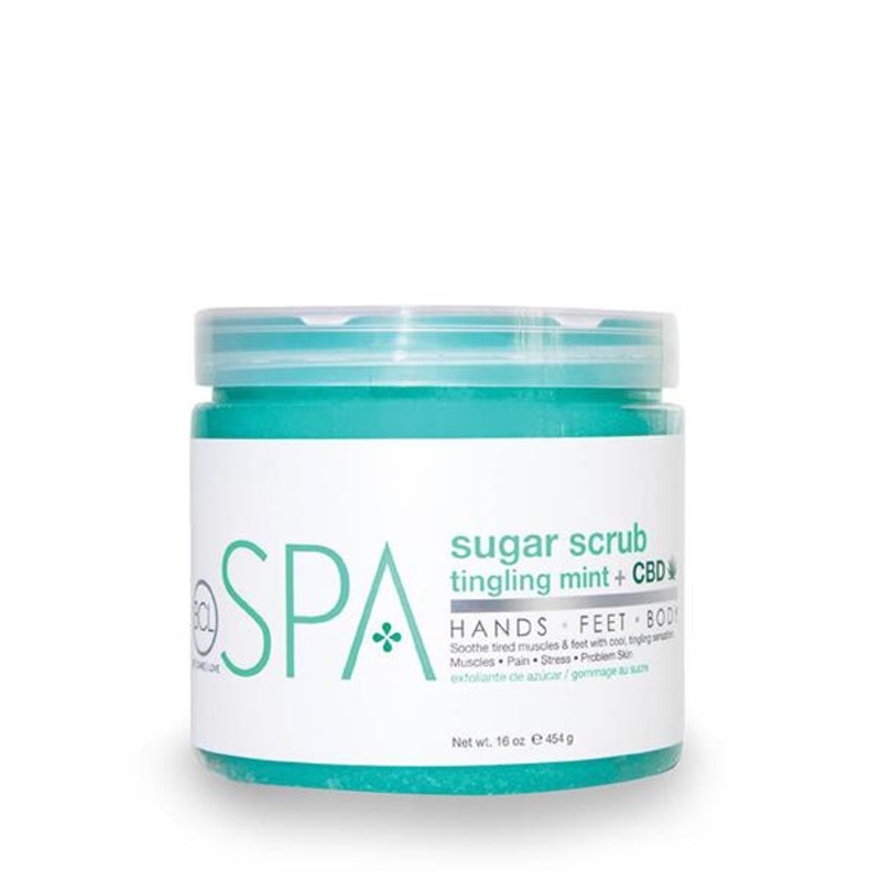 BCL — Sugar Scrub Tingling Mint + CBD 16 oz