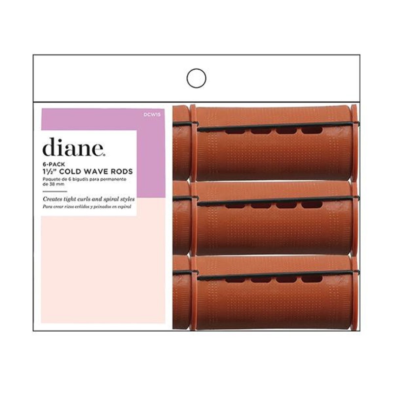 Diane — Jumbo cold wave rods Brown 1 1/2″ 6/pack