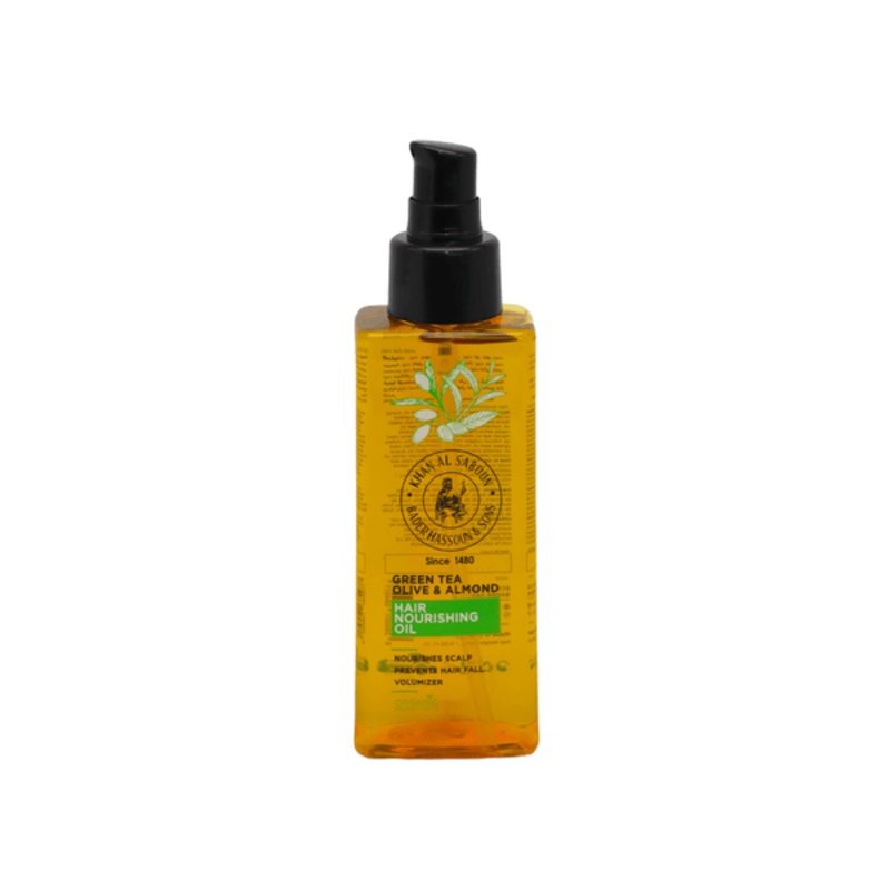 Khan Al Saboun – Green Tea Olive & Almond Hair Nourishing Oil