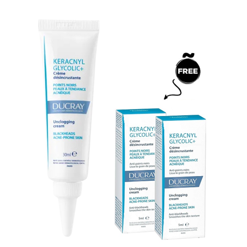 Ducray – Keracnyl Glycolic + Unclogging Cream
