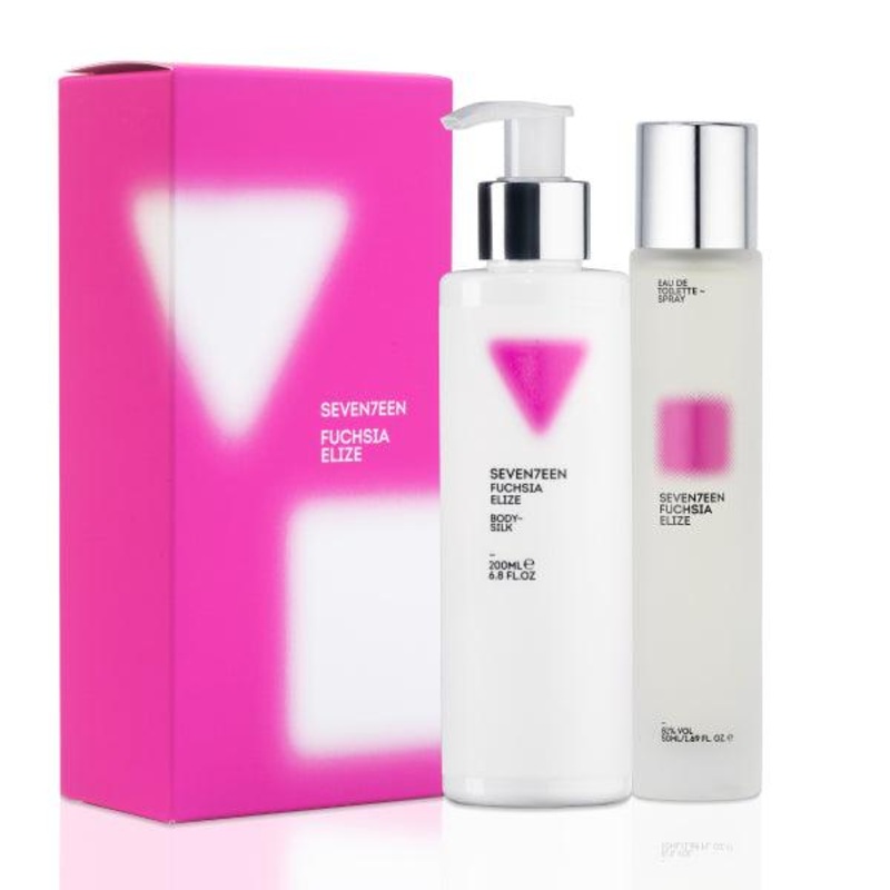 Seventeen – Fuchsia Elize Eau De Toilette Spray & Body Silk 50ml + 200ml