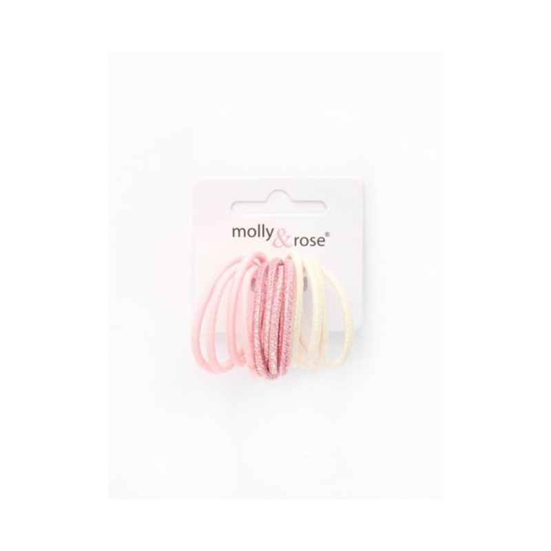 Molly & Rose Item 8047 Small elastics – Assorted – 2mm thick – Card of 12