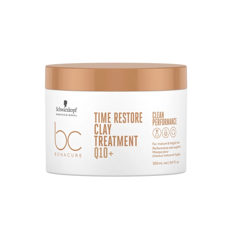 SCHWARZKOPF BONACURE Clean Performance Q10+ Time Restore Clay Treatment | Various Sizes