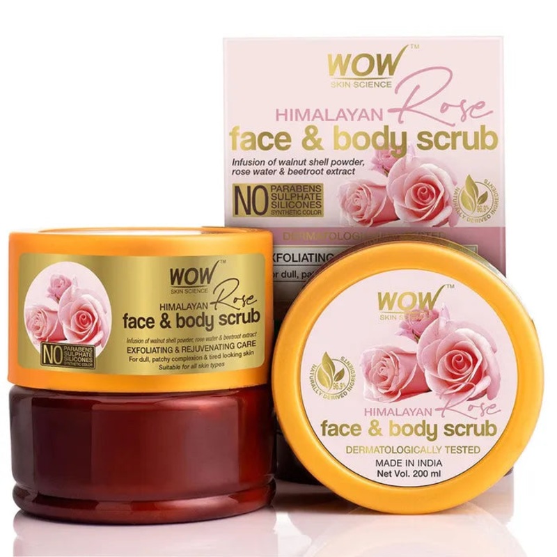 Wow Himalayan Rose Face & Body Scrub 100ml