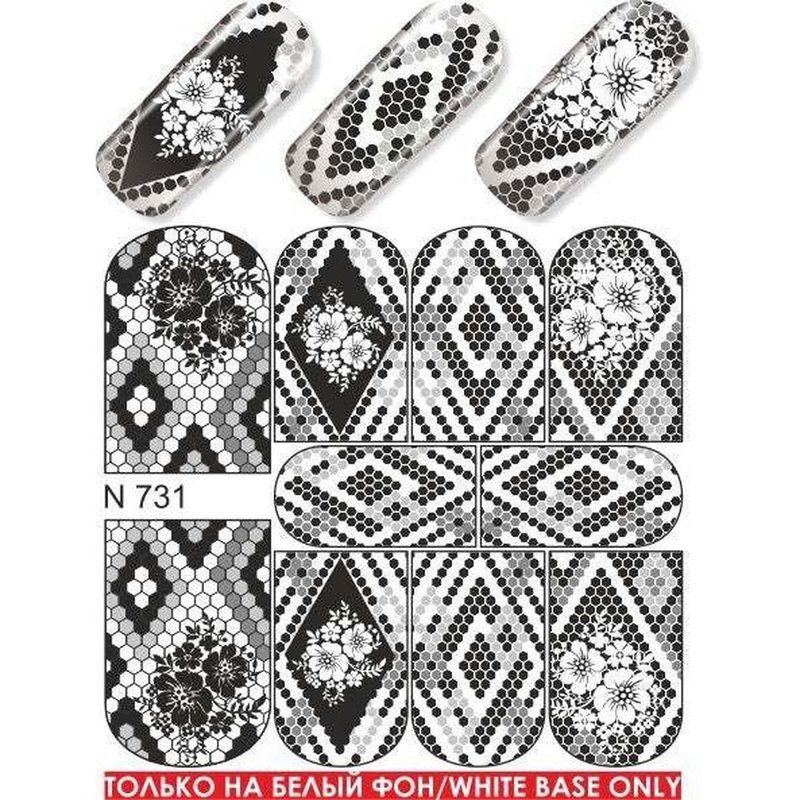 Honeycomb & Floral Water Transfer – 731