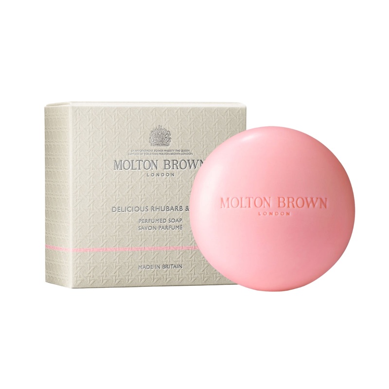 Molton Brown Delicious Rhubarb & Rose Perfumed Soap.