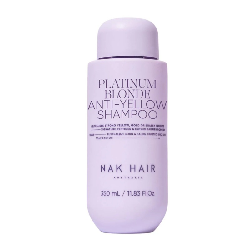 NAK HAIR Platinum Blonde Anti-Yellow Shampoo | Various Sizes