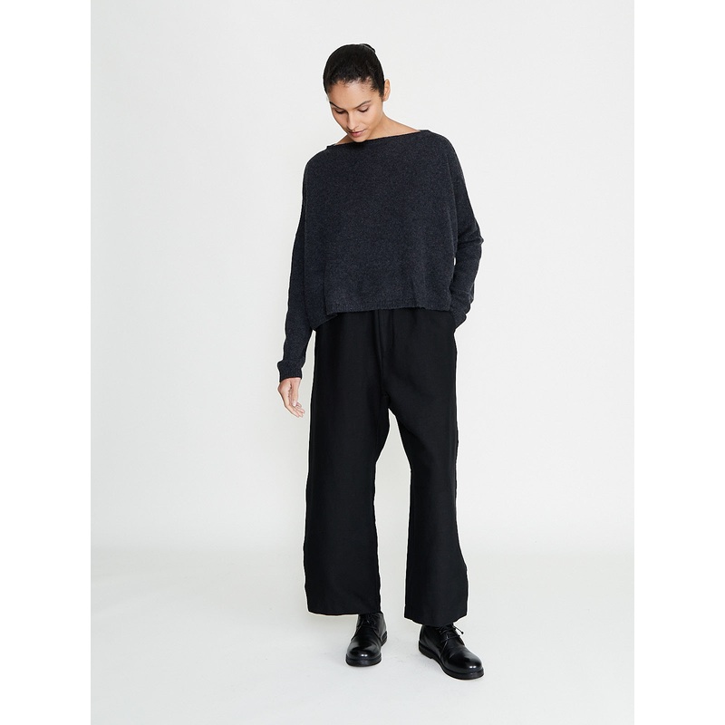 Wide & Long Trousers DS in Black