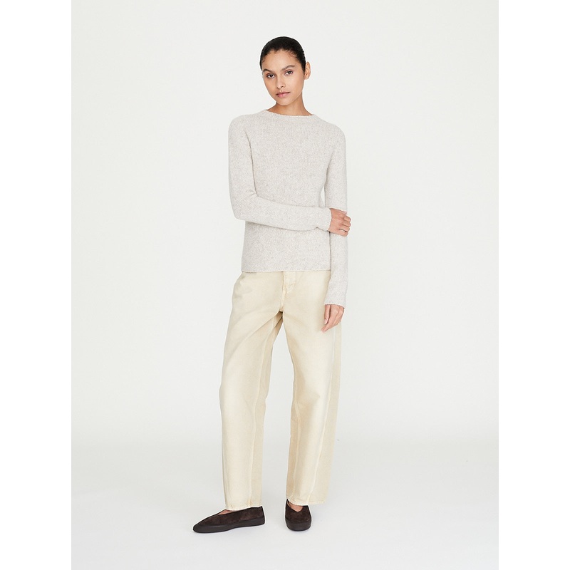 Organic Cotton Duck Pants in Light Beige