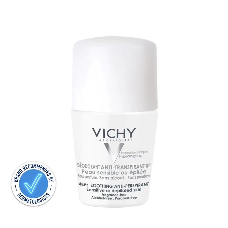 VICHY Homme 48HR Deodorant Roll-On for sensitive skin 50ml