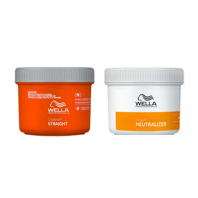 WELLA CREATINE+ STRAIGHT & NEUTRALISER DUO COLOURED 400ML