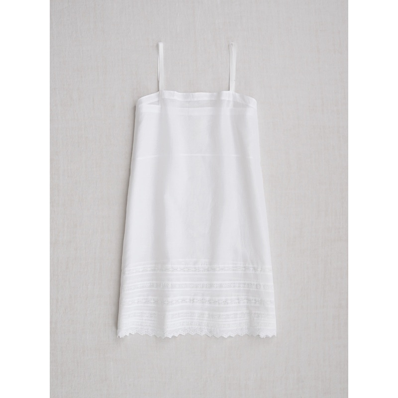 Slip with Vintage Lace in Rice