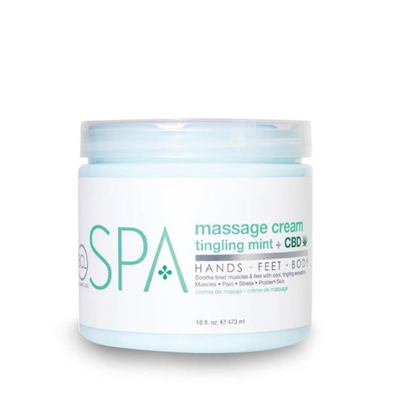 BCL — Massage Cream Tingling Mint + CBD 16 oz