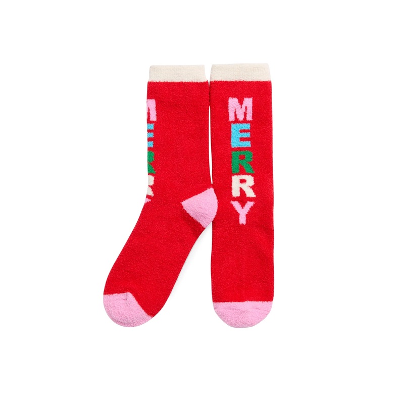 Shiraleah “Merry” Socks, Red