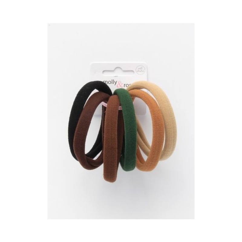 Molly & Rose Item 7678 XL jersey elastics – Naturals – 1cm thick – Card of 6