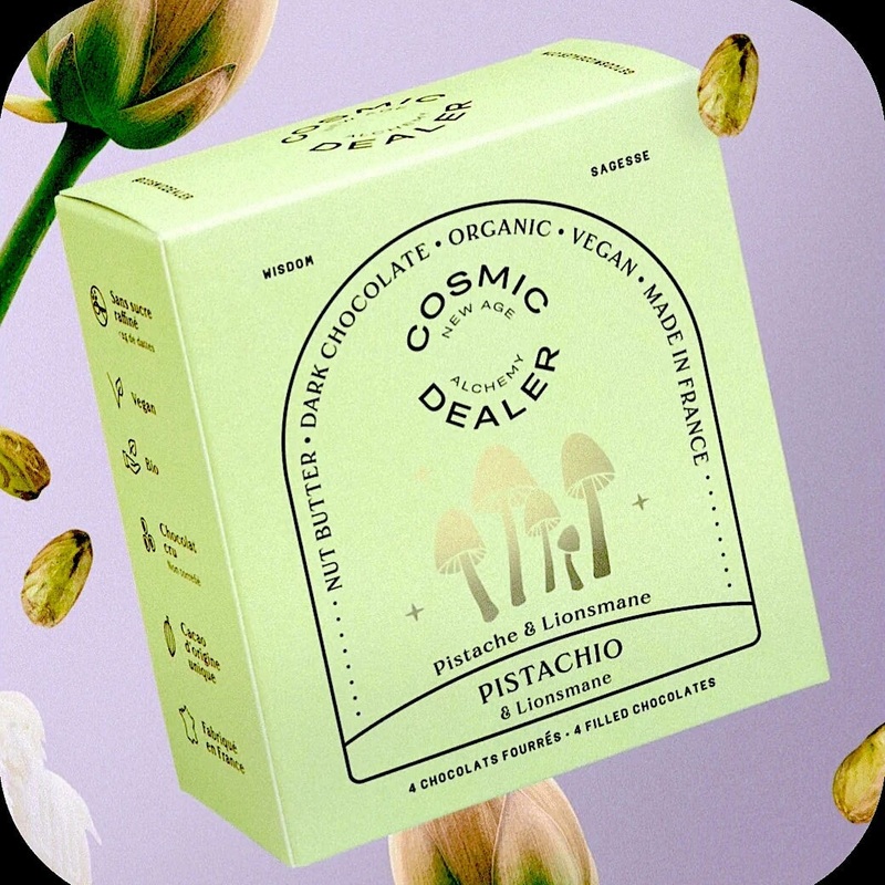 PISTACHIO & LIONSMANE 4er Box Chakra Schokolade COSMIC DEALER