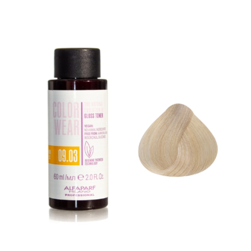 ALFAPARF MILANO COLOR WEAR GLOSS TONER 60ML 09.03