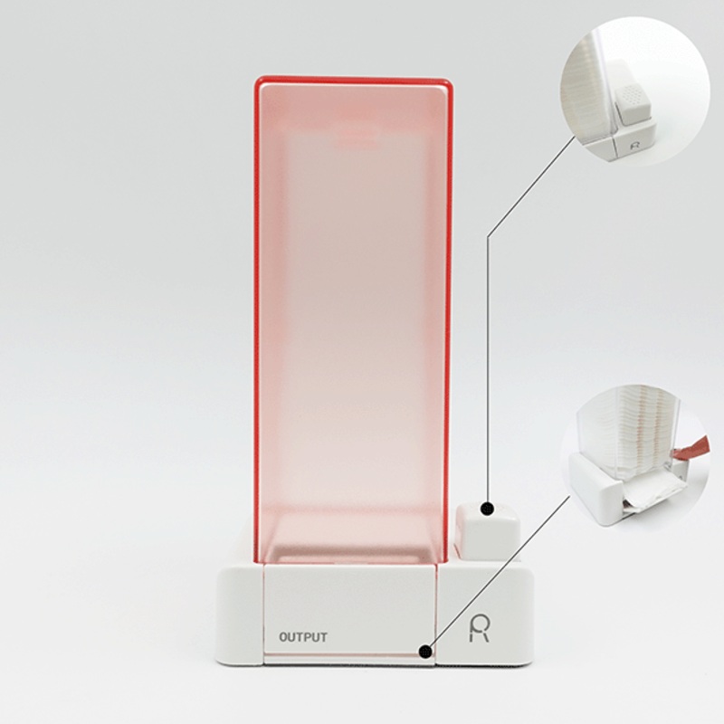 Pink Cotton Pad Dispenser