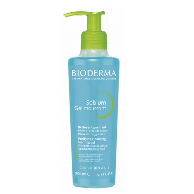 Bioderma – Sebium purifying cleansing foaming gel pump