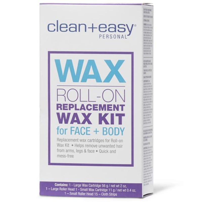 Clean + Easy — Roll-On Replacement Wax – Face+Body