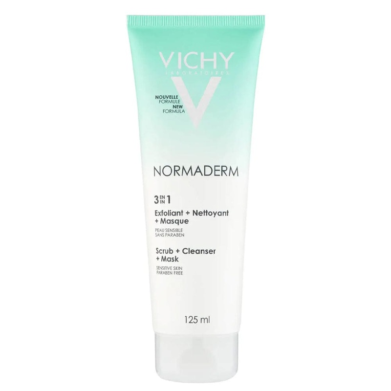 Vichy Normaderm 3-in-1 Cleansing + Scrub + Mask 125ml
