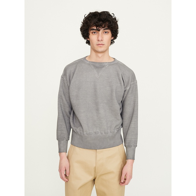 Lot.603 Sweatshirt in Charcoal Dyed Grey