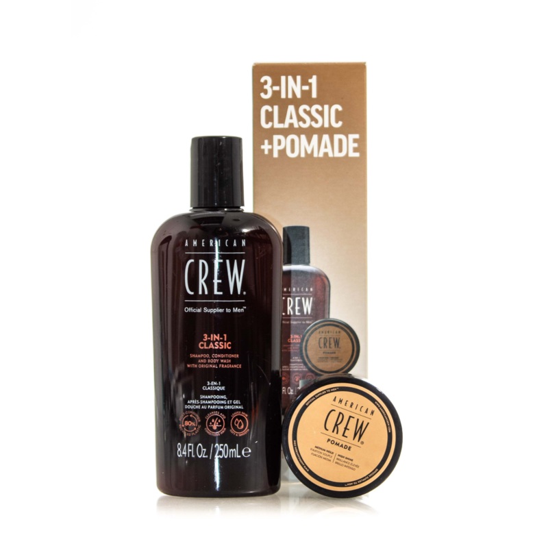 AMERICAN CREW  3IN1 CLASSIC + POMADE HOLIDAY DUO SET 2024