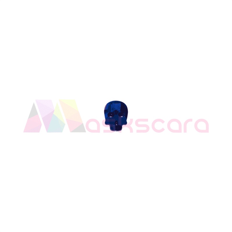Blue Oilslick Skull Gems (5 Pcs)