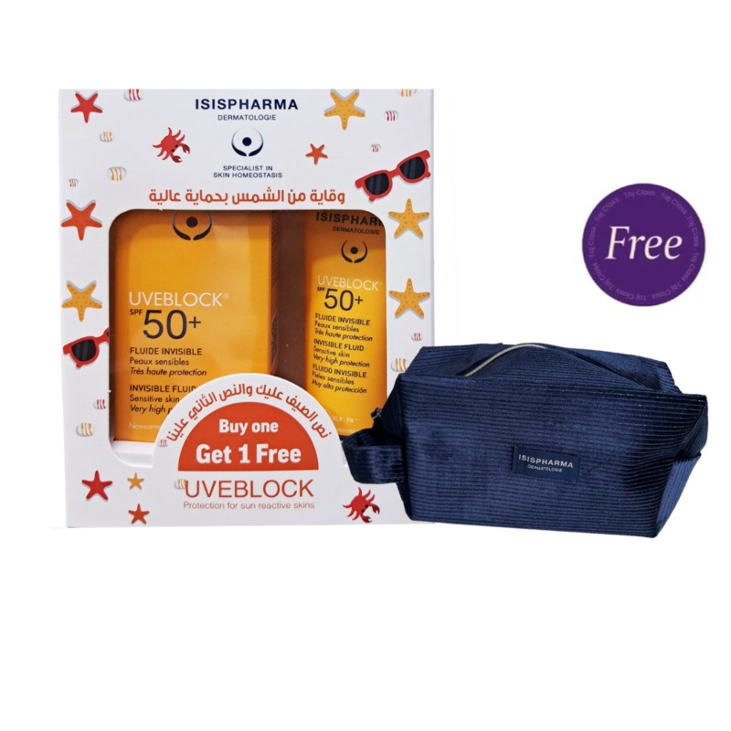 ISIS Uveblock Invisible 50 SPF50+ Fluid 40ml Offer & Free Pouch