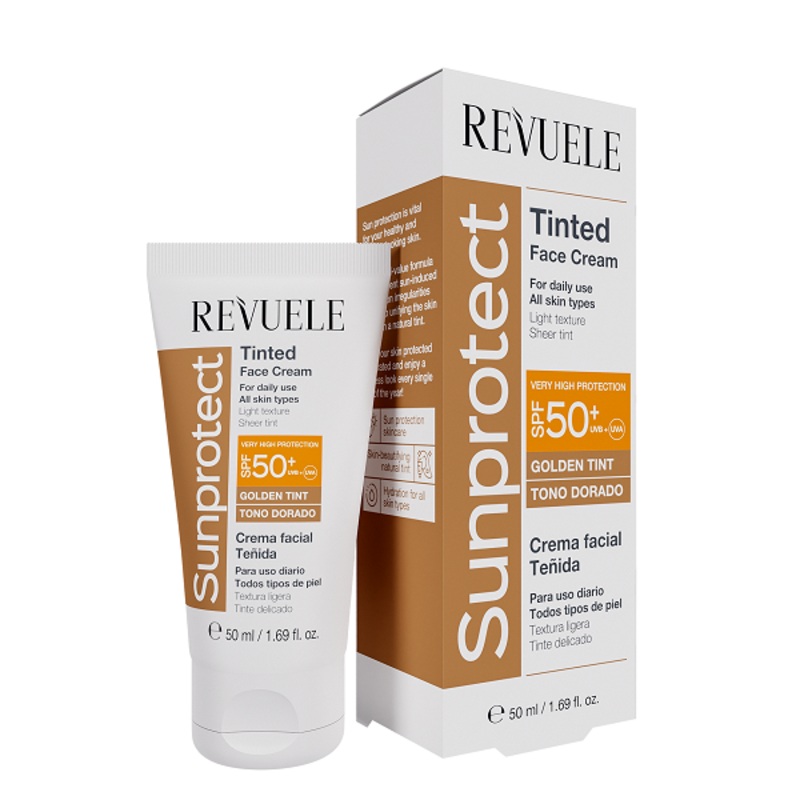 Revuele – Sunprotect Tinted Face Cream SPF50+ Golden Tint