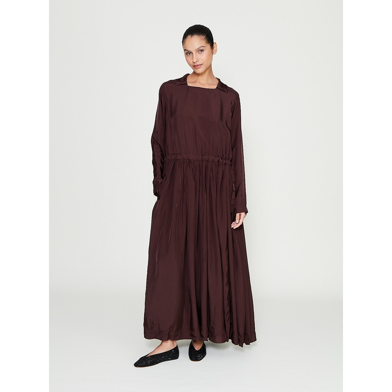 BB Long Sleeve Dress Tulipy in Prune