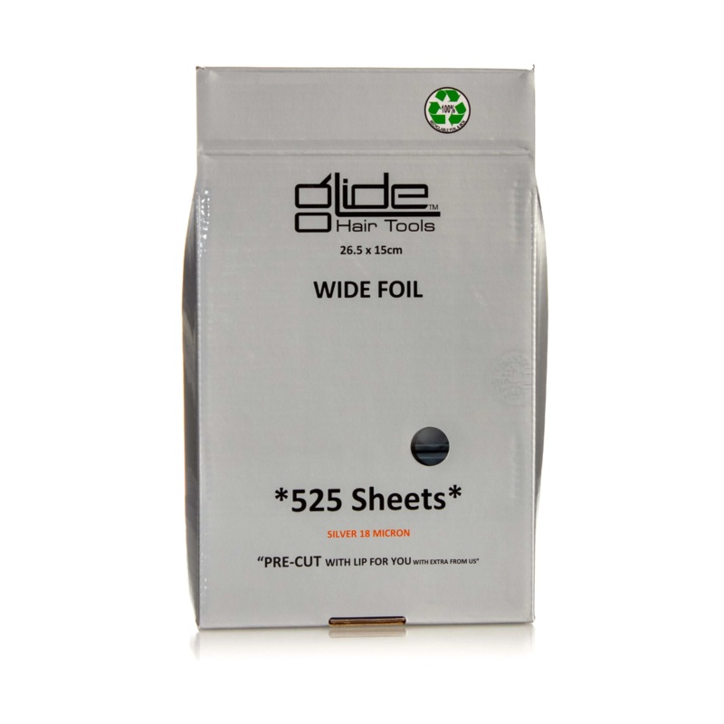 GLIDE PRE-CUT WIDE FOIL – 18 MICRON 26.5 X 15CM 525 SHEETS