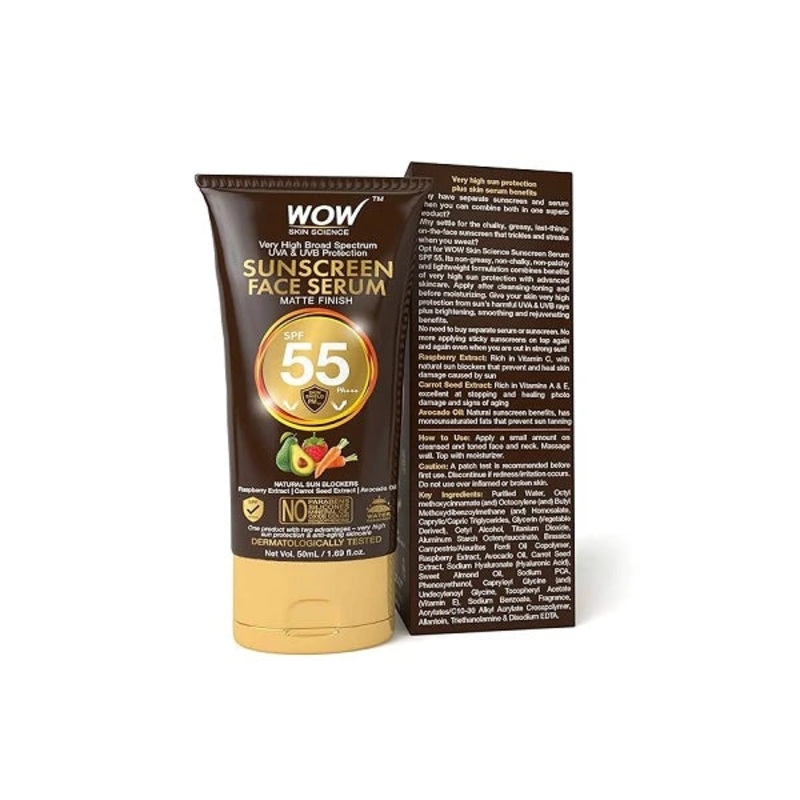 Wow Sunscreen Spf55 Face Serum 50ml