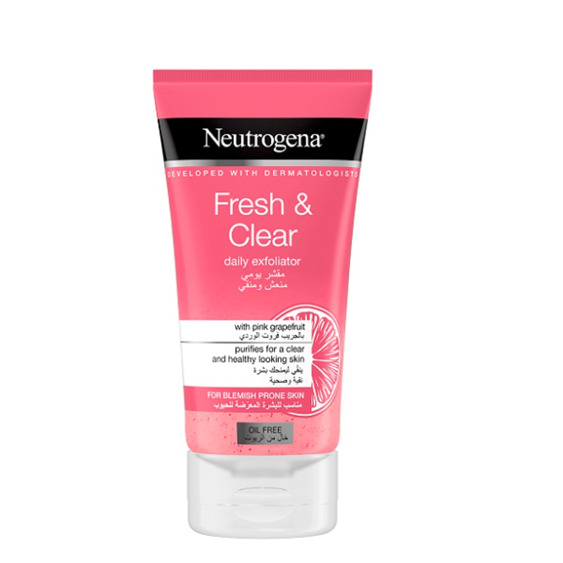 Neutrogena – Fresh & Clear Pink Grapefruit Daily Exfoliator Oil Free
