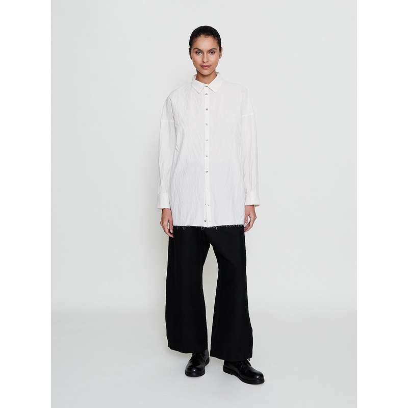 Unisex Collar Shirt LWR in Natural