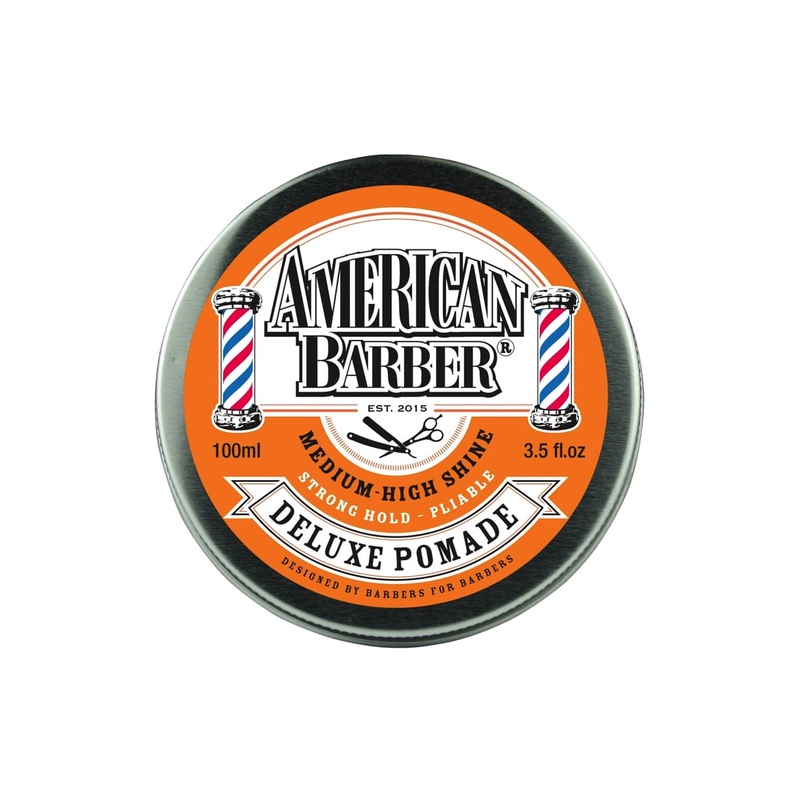 AMERICAN BARBER DELUXE POMADE MEDIUM-HIGH SHINE 100ML