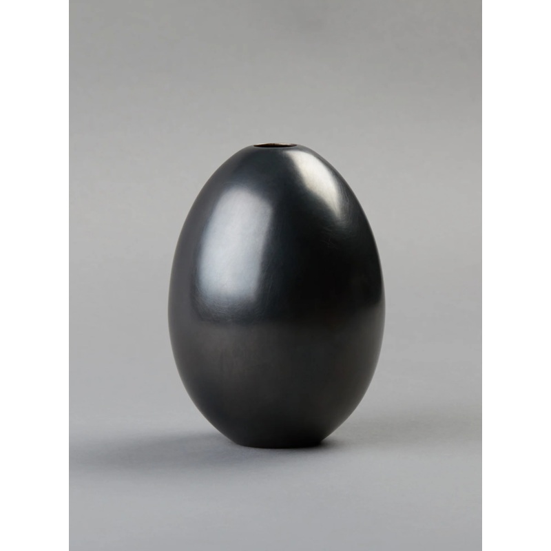 Egg Vase in Oxidised Bronze