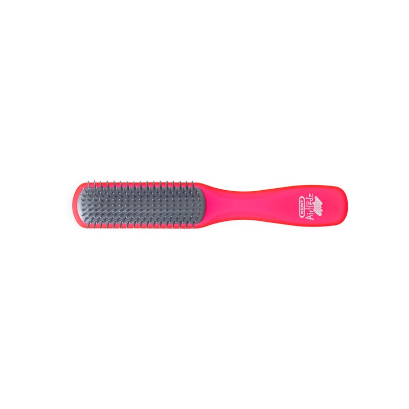 Kent AIRHEDZ GLO NARROW DETANGLING BRUSH IN RED AHGLO02 STRAW